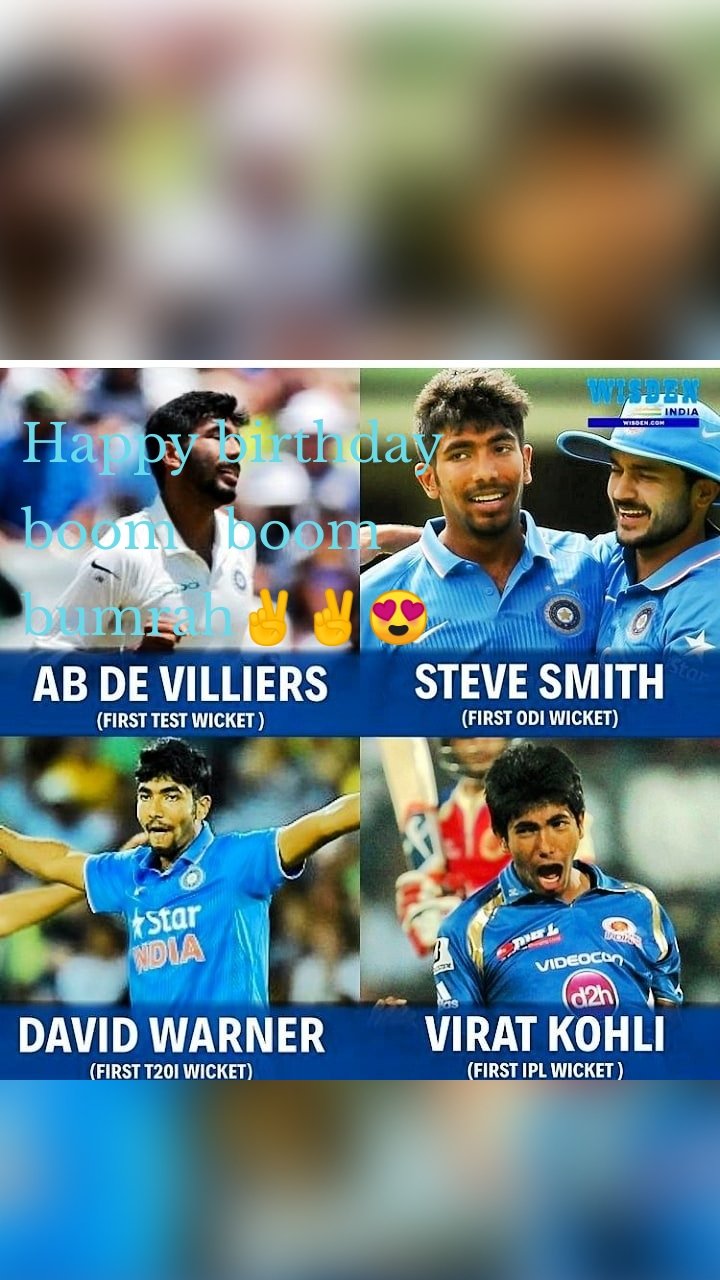 Happy birthday boom   boom bumrah✌✌😍